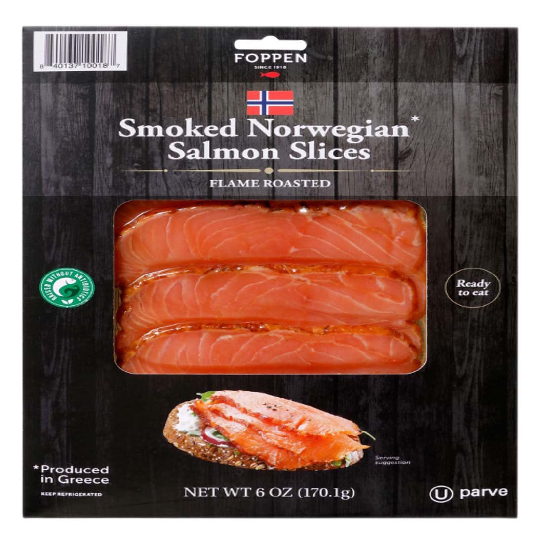 Foppen Flame Roasted Hot Smoked Atlantic Salmon Slices - Shop Seafood ...