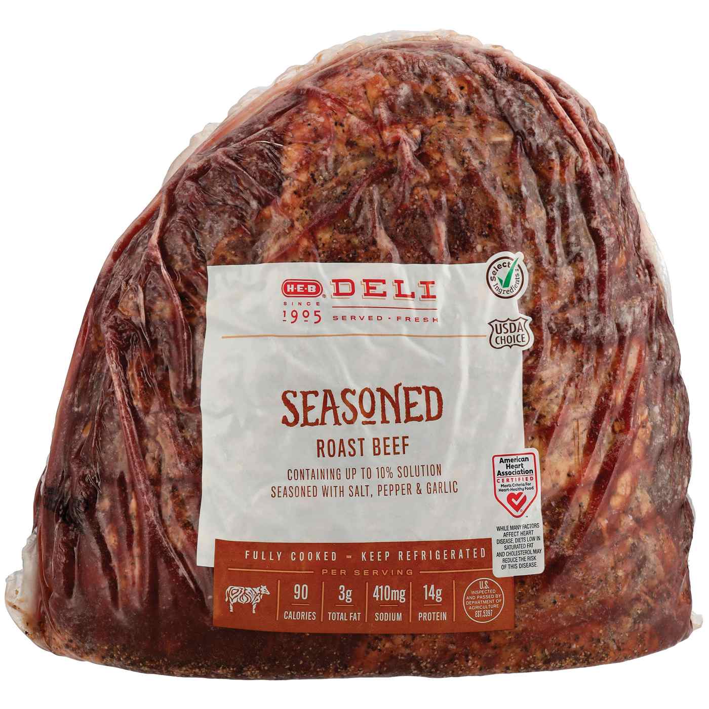 HEB Deli Seasoned Roast Beef, Custom Sliced Shop Meat at HEB