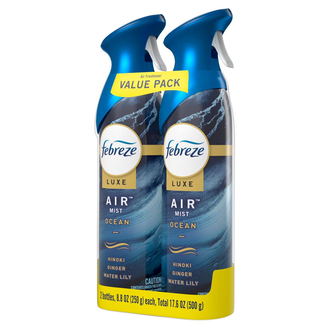Febreze Luxe Air Freshener Odor-Fighting Room Spray - Ocean; image 4 of 10