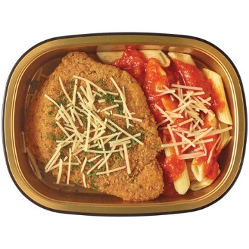 Meal Simple by H-E-B Parmesan Breaded Chicken Breast & Penne Pasta, Avg. 0.8 lb