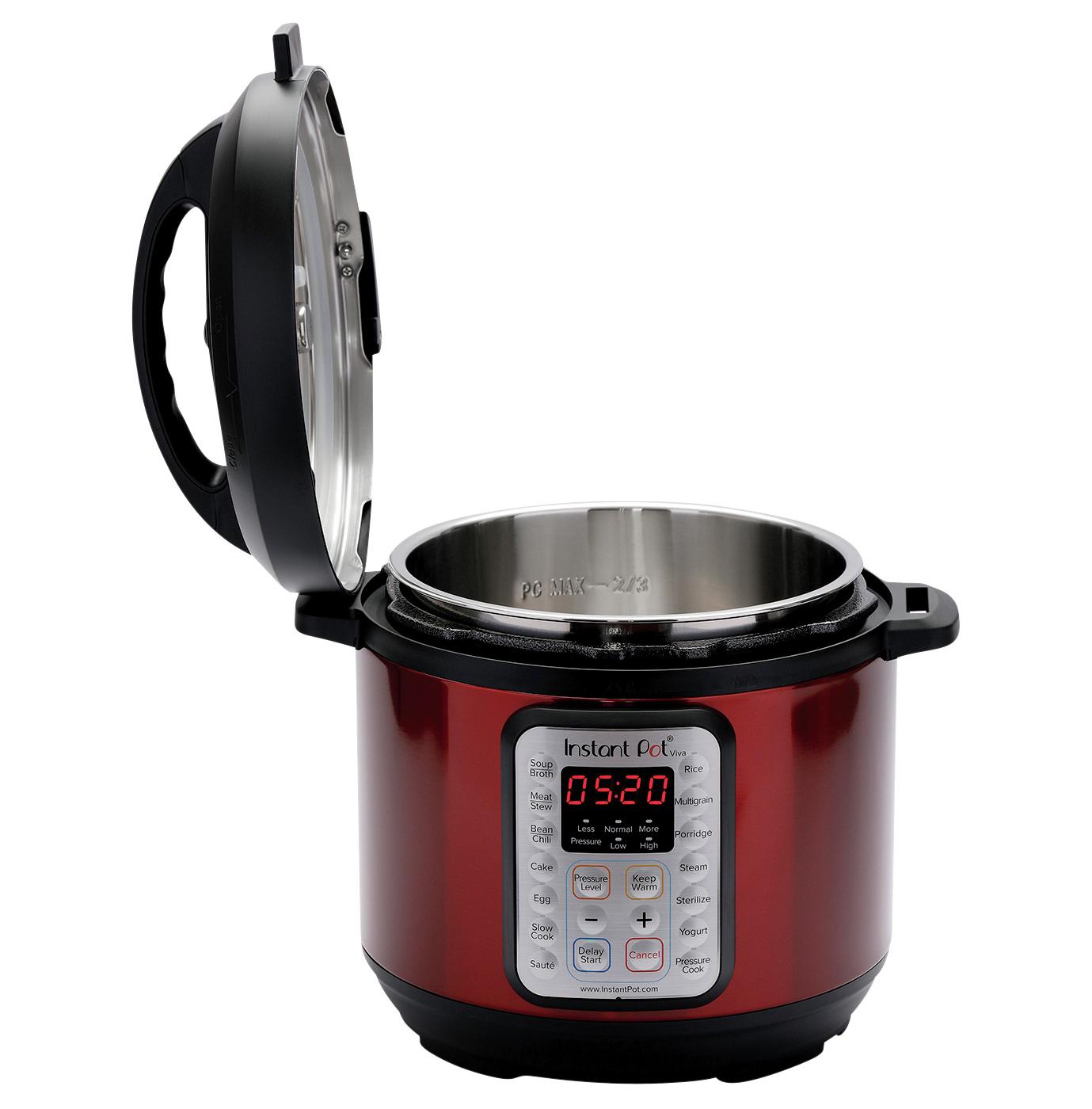 Instant Pot Red Viva 9-in-1 Multi-Use Programmable Pressure Cooker