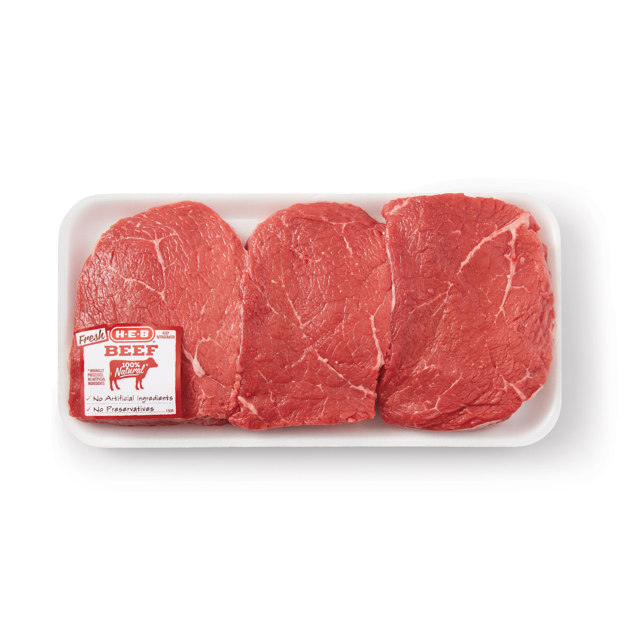 HEB Boneless Center Cut Beef Top Sirloin Steaks, Thick Cut USDA