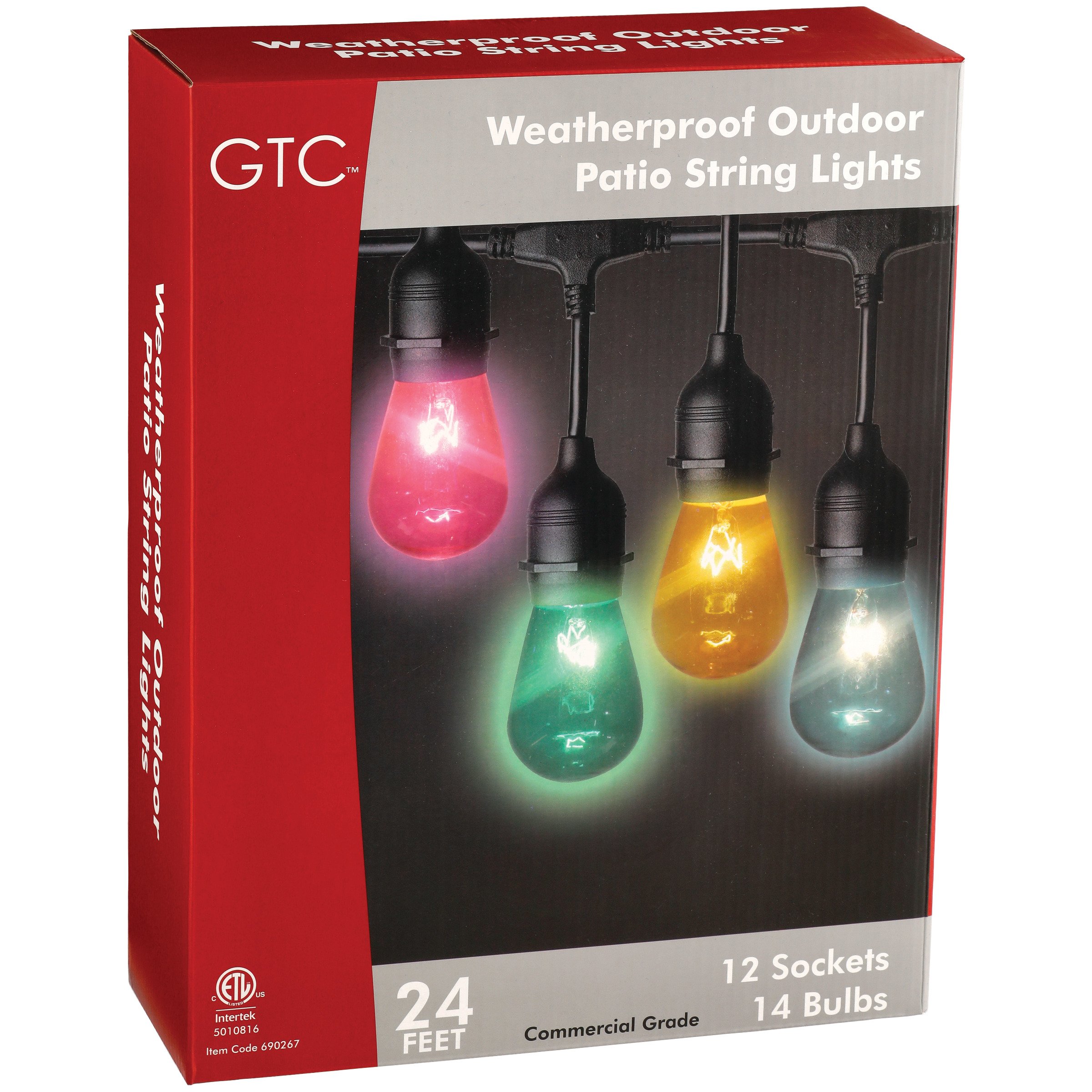 Gtc Weatherproof Outdoor Color String Lights Shop Outdoor Decor At H E B