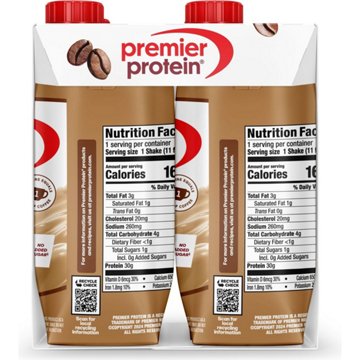Premier Protein 30g Protein Shakes 4 pk Cartons - Café Latte