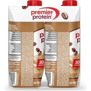 Premier Protein 30g Protein Shakes 4 pk Cartons - Café Latte