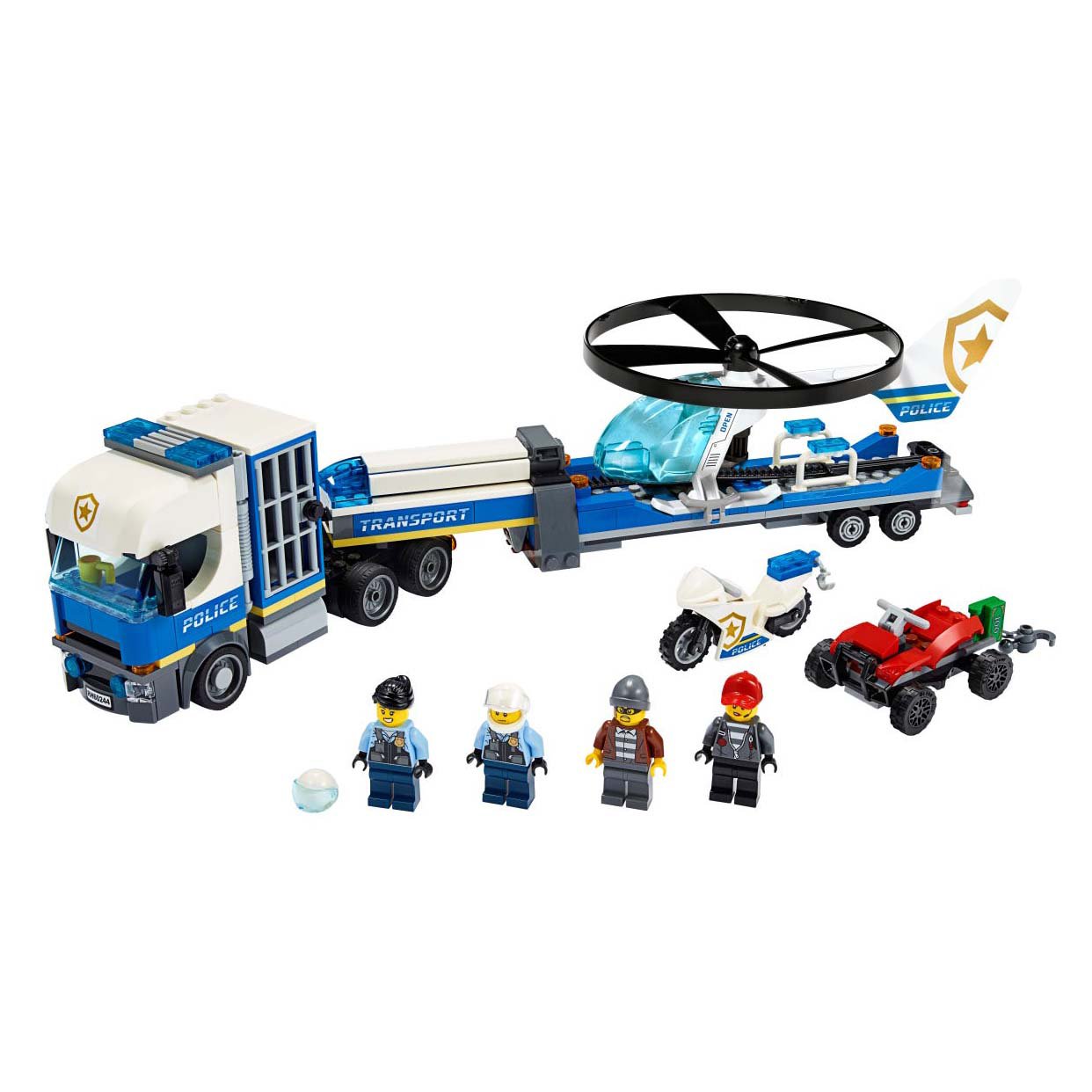 Lego City Police Helicopter Transport Playset - Shop Lego & Building 