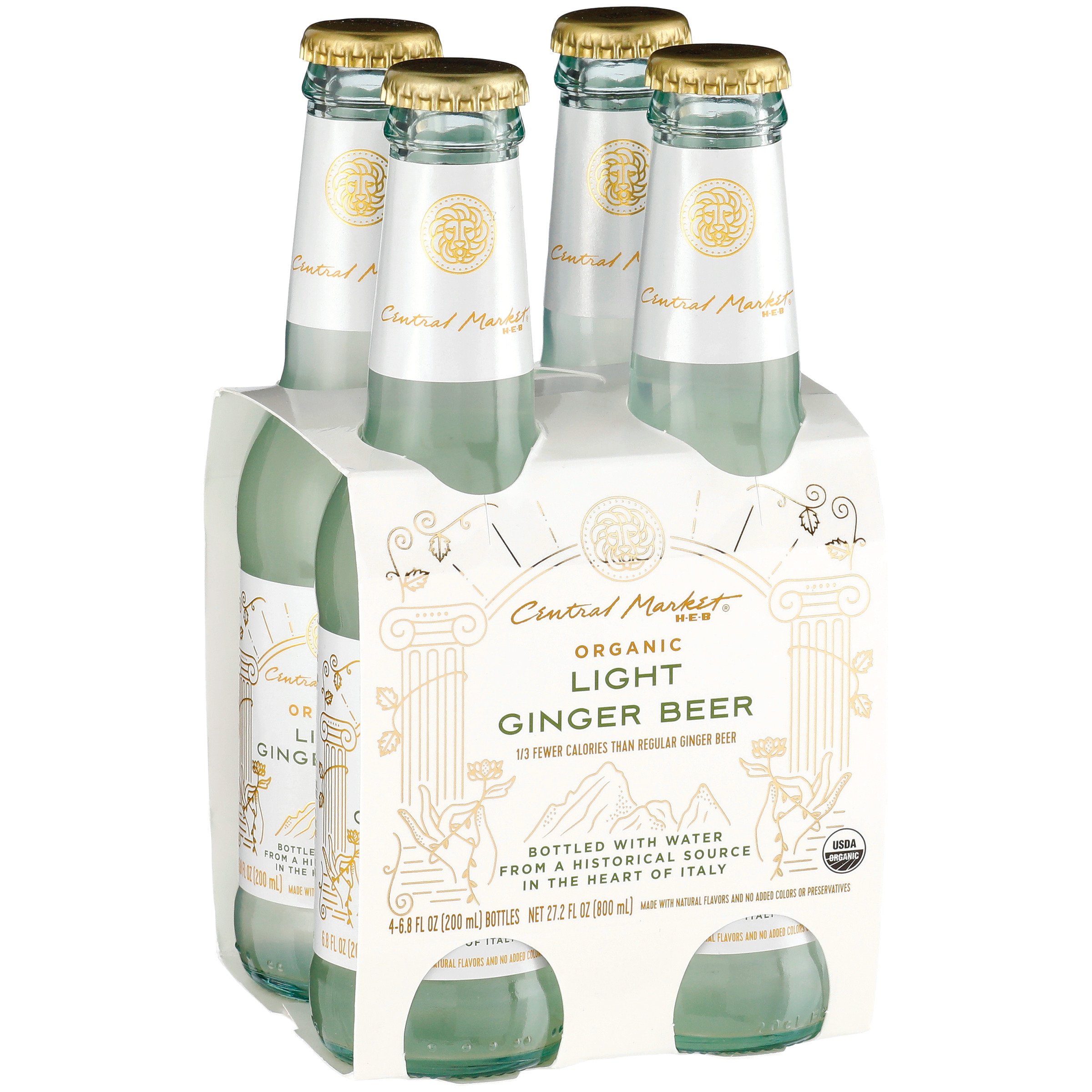 Ginger Beer with organic ginger. Free from preservatives!