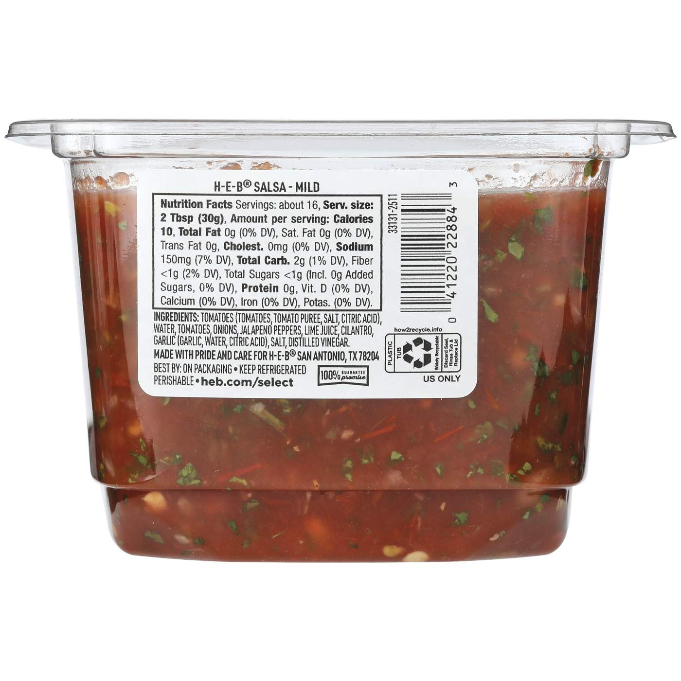 H-E-B Fresh Salsa - Mild; image 3 of 3