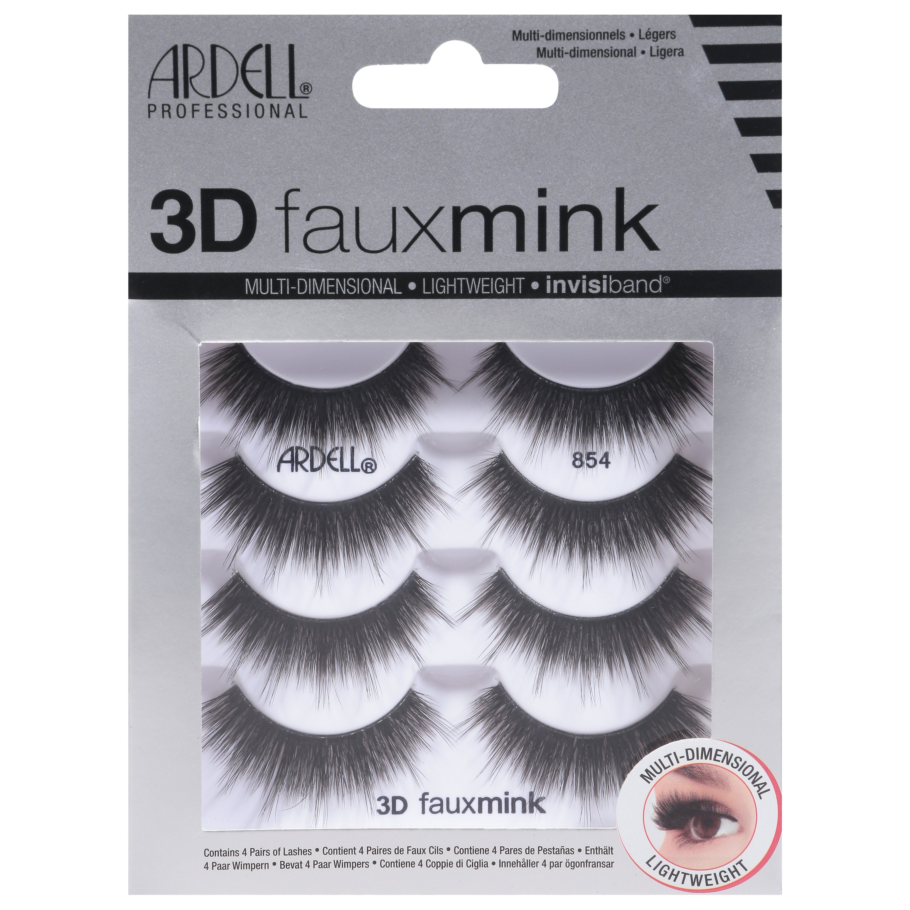 Ardell 3d Faux Mink Lashes 854 Shop Makeup At H E B