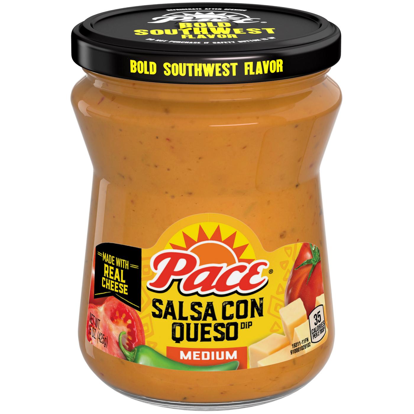 Pace Medium Salsa con Queso Dip; image 1 of 7