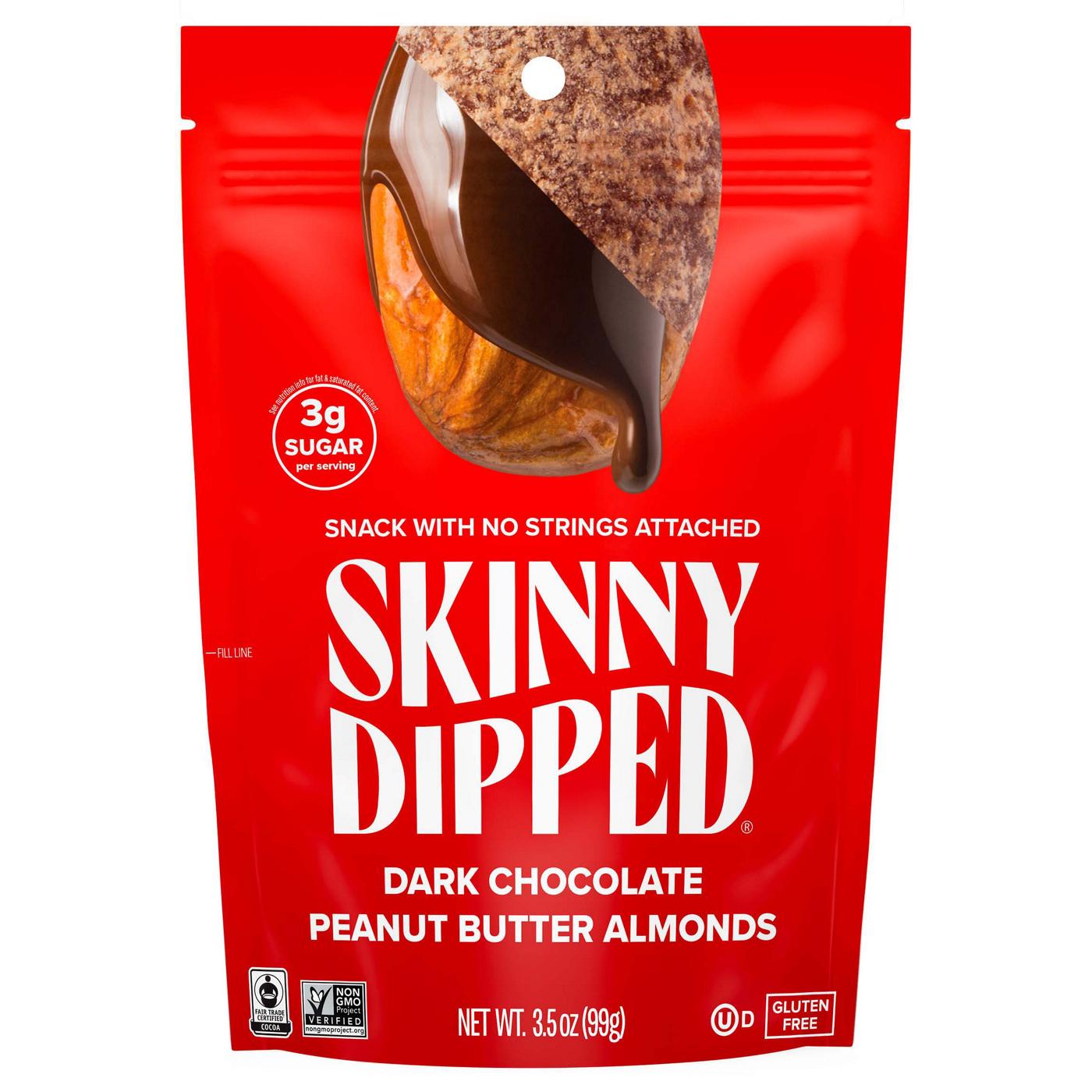 SkinnyDipped Dark Chocolate Peanut Butter Almonds; image 1 of 2