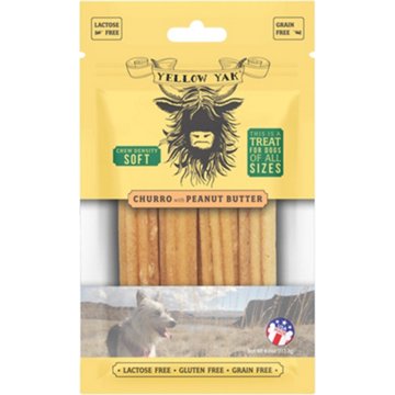 Yellow Yak Churro with Peanut Butter Dog Chew, 4 oz