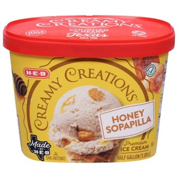 H-E-B Creamy Creations Honey Sopapilla Ice Cream