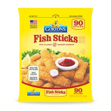 Gorton's Frozen Crunchy Breaded Fish Sticks, 51 oz