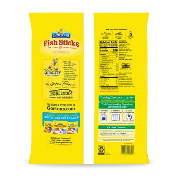 Gorton's Frozen Crunchy Breaded Fish Sticks, 51 oz