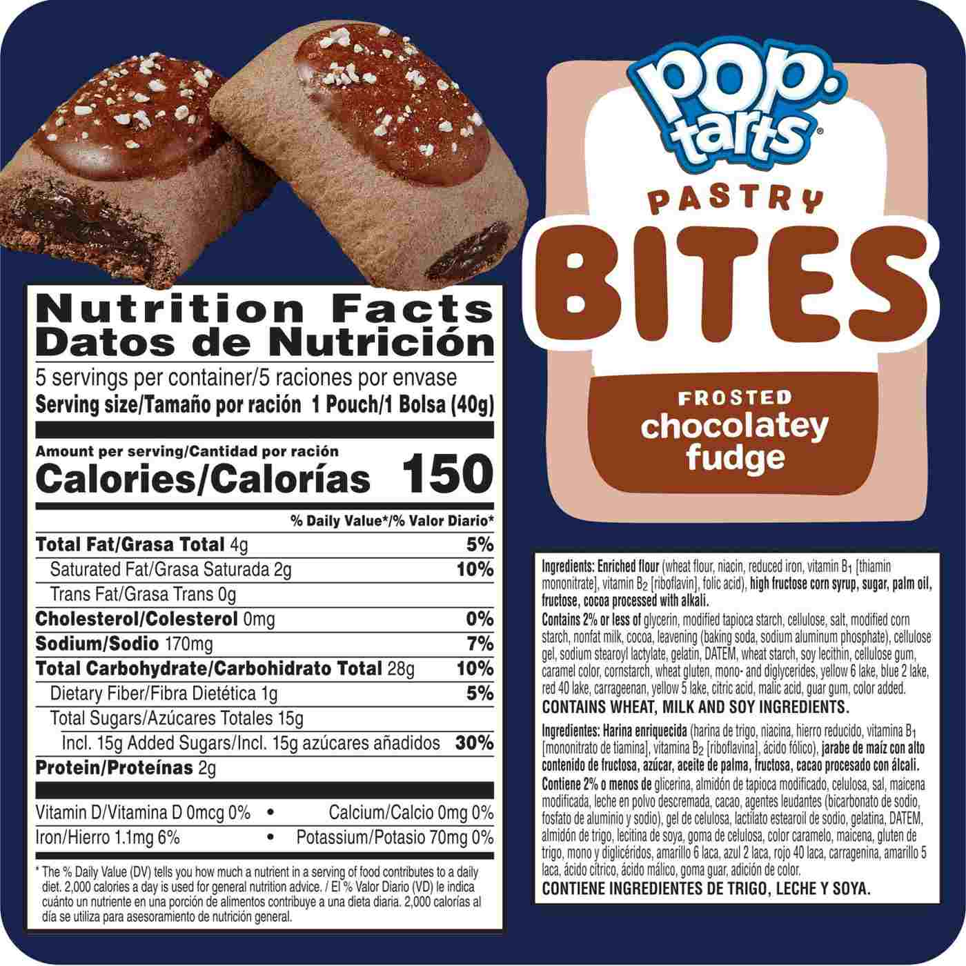 Pop-Tarts Frosted Chocolatey Fudge Bites - Shop Toaster Pastries at H-E-B