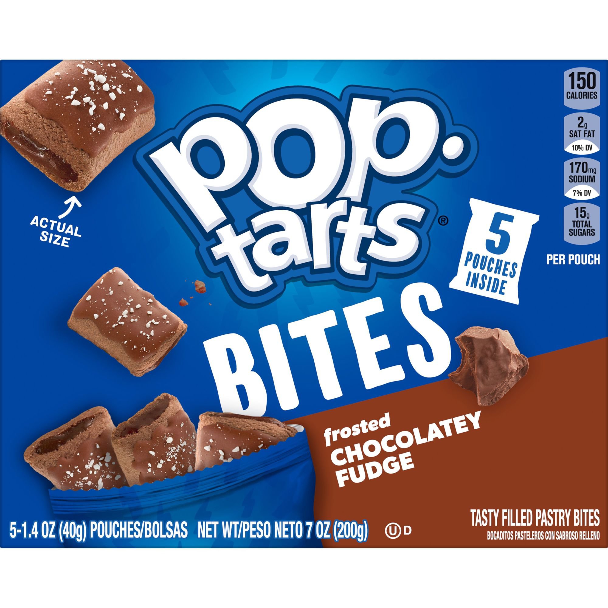 Pop-Tarts Frosted Chocolatey Fudge Bites - Shop Toaster Pastries at H-E-B