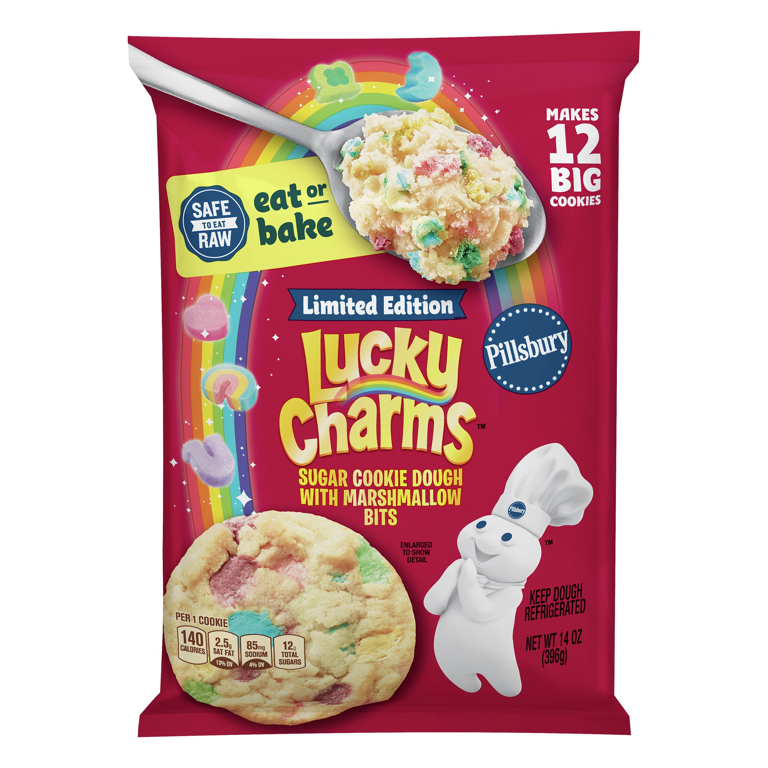 Pillsbury Lucky Charms Cookie Dough Shop Biscuit & cookie dough at HEB