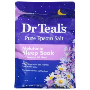 Dr Teal's Melatonin Sleep Soak with Essential Oil Blend, 3 lb