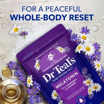 Dr Teal's Melatonin Sleep Soak with Essential Oil Blend, 3 lb