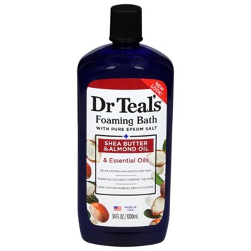 Dr Teal's Foaming Bath - Shea Butter & Almond Oil, 34 oz