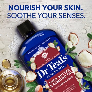 Dr Teal's Foaming Bath - Shea Butter & Almond Oil, 34 oz