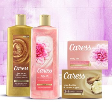 Caress Daily Silk Beauty Bar Soap, 6 pk