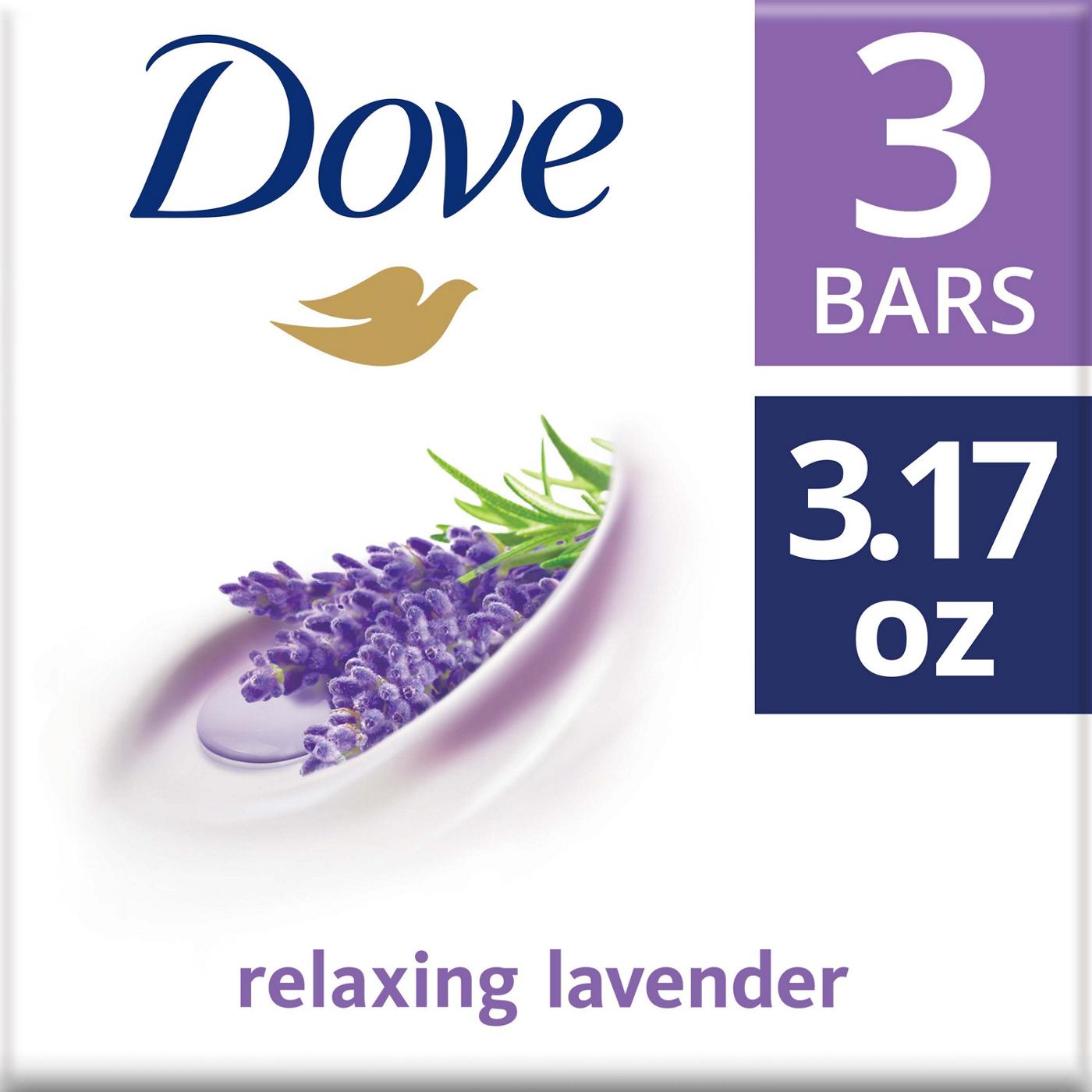 Dove Relaxing Lavender Beauty Bar Soap; image 2 of 3