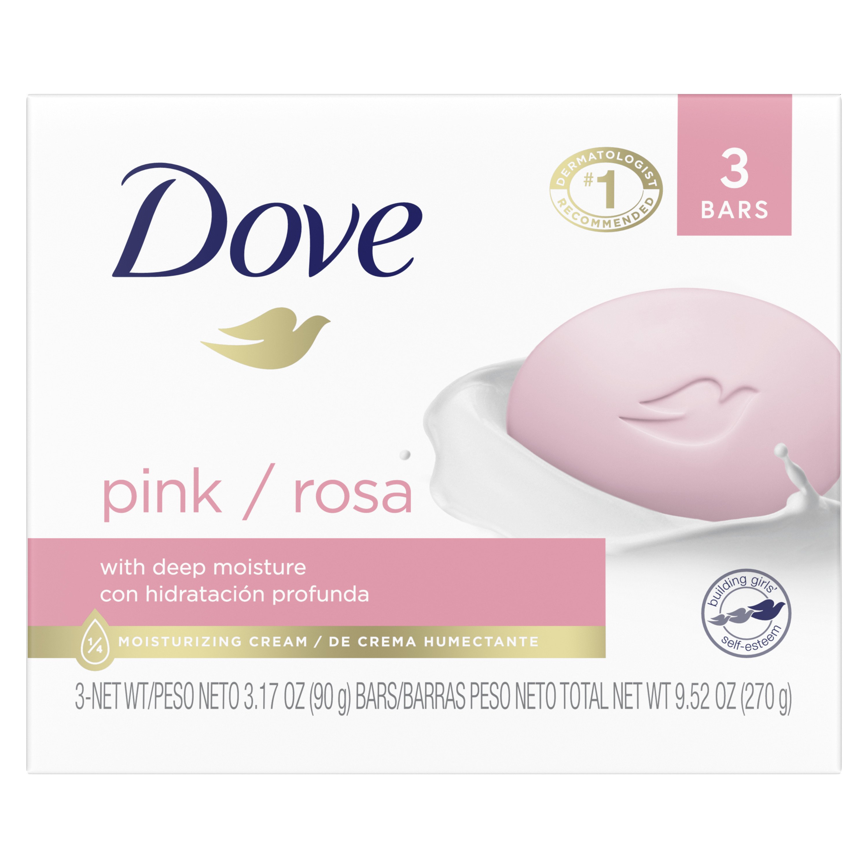 pink dove bar soap