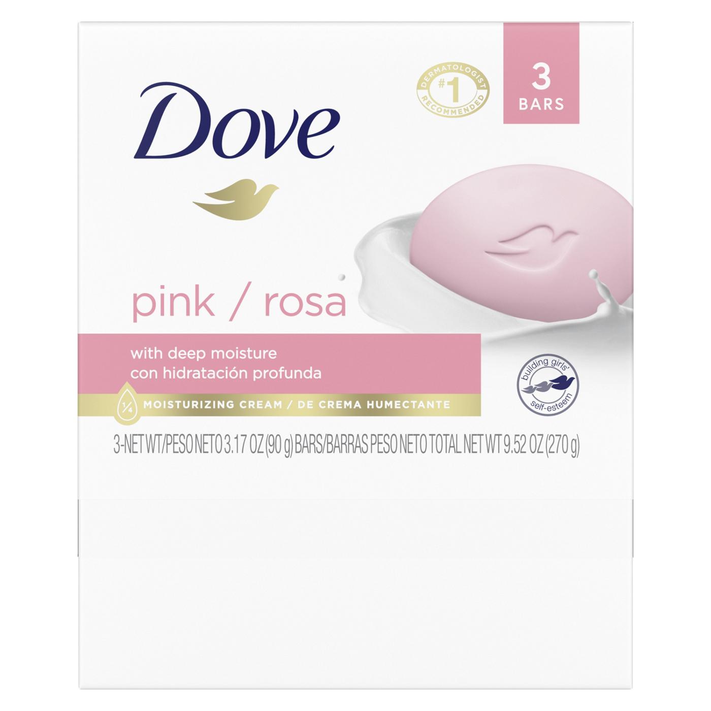 Dove Beauty Bar Gentle Skin Cleanser Pink; image 3 of 5