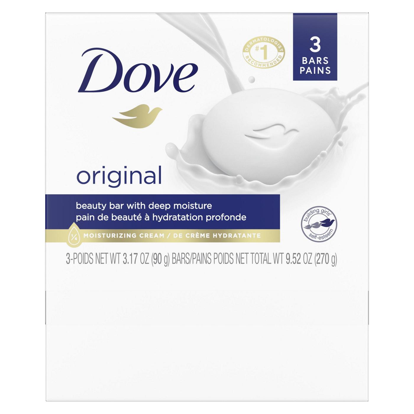 Dove Beauty Bar Gentle Skin Cleanser Original 3.17; image 2 of 6