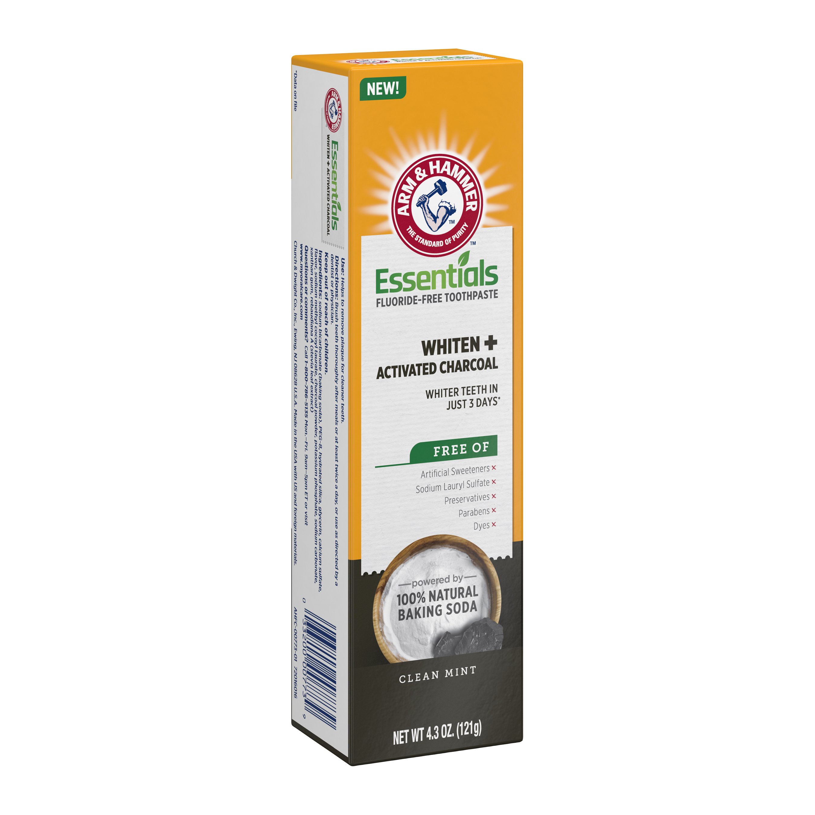 Arm & Hammer Essentials White Plus Activated Charcoal Shop Toothpaste