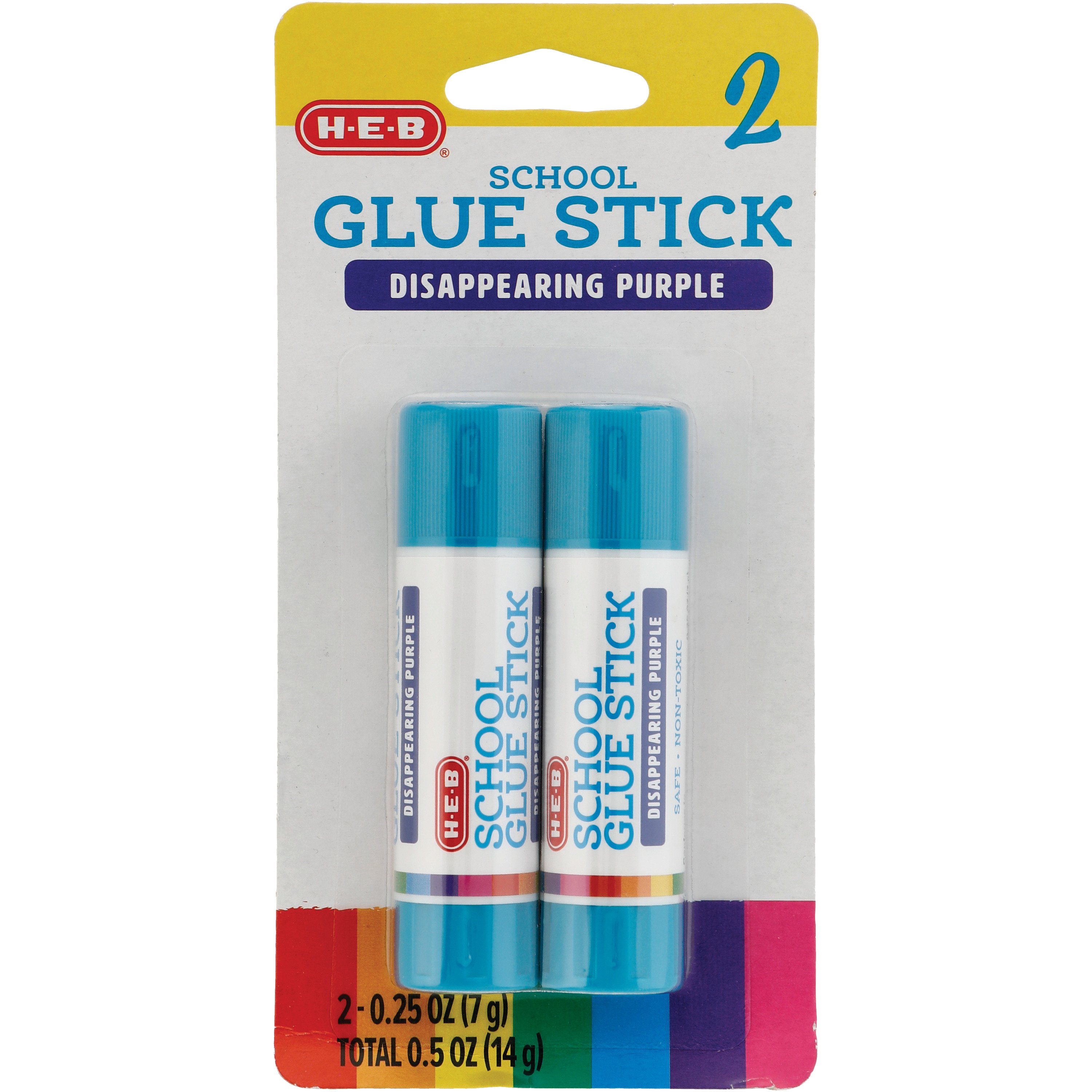 H-E-B School Glue Sticks - Disappearing Purple - Shop Glue at H-E-B