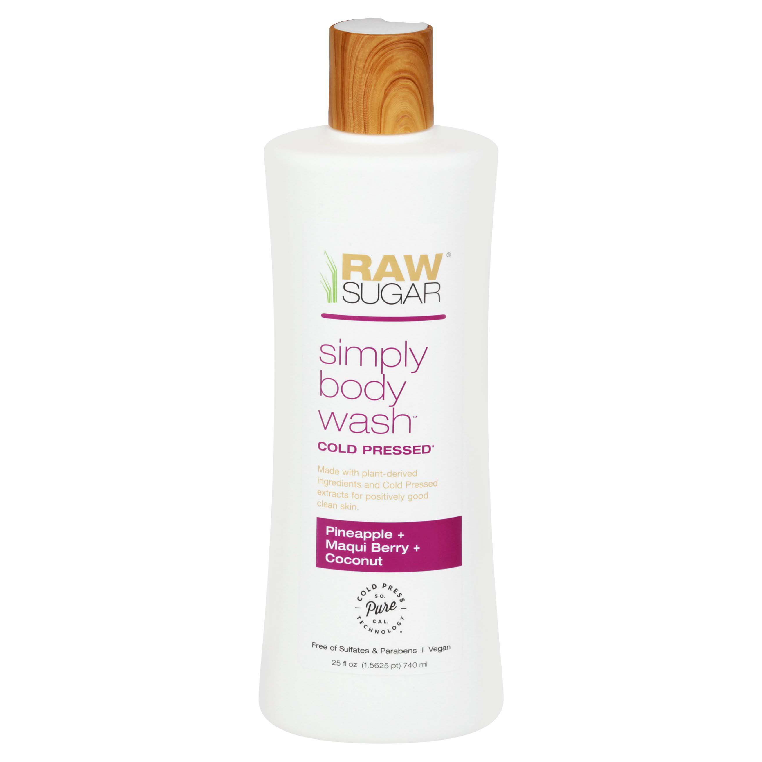 Raw Sugar Simply Body Wash Pineapple + Maqui Berry + Coconut Shop