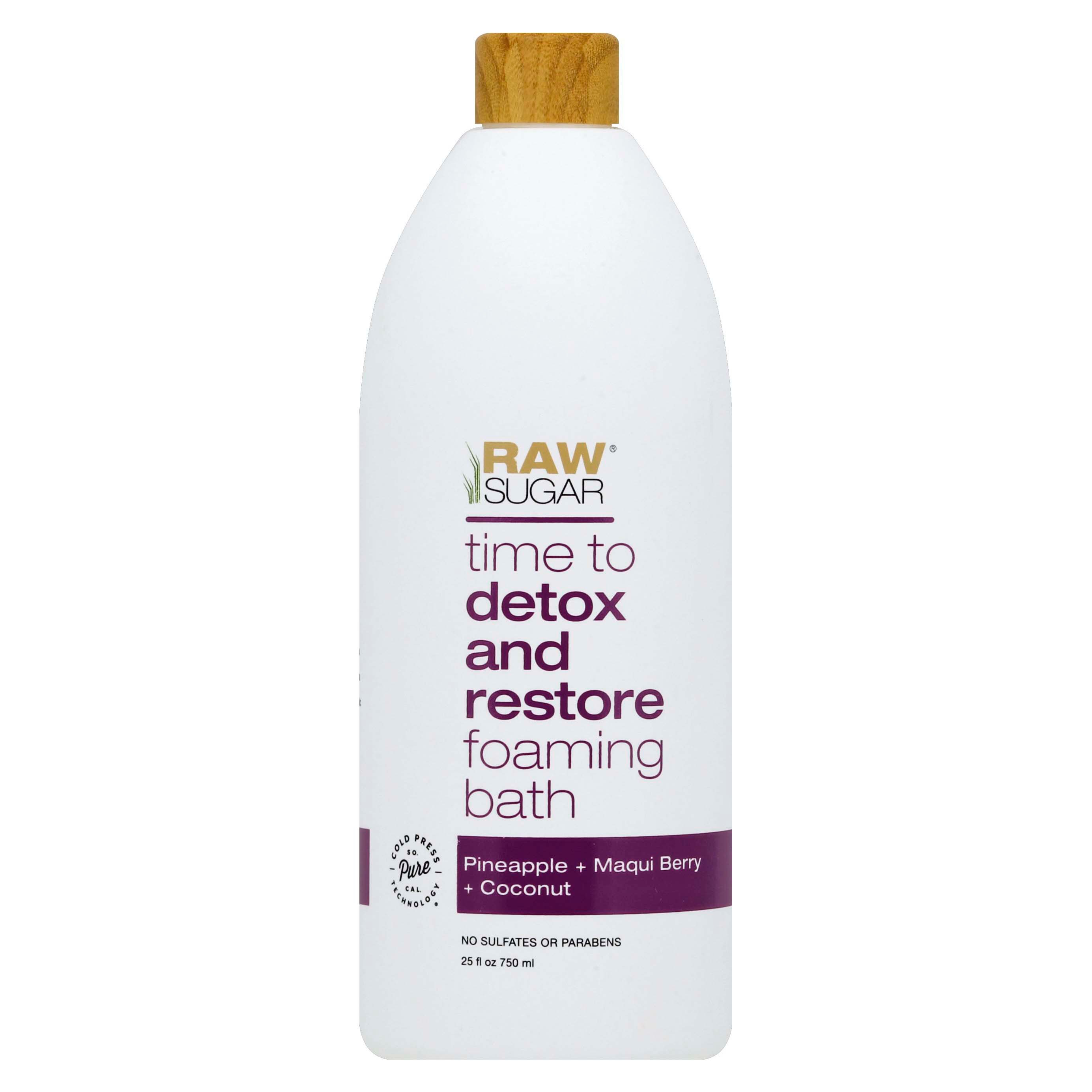 Raw Sugar Foam Bath Pineapple + Maqui Berry + Coconut - Shop Cleansers