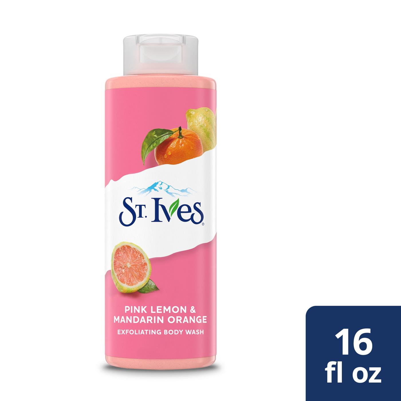 St. Ives Exfoliating Body Wash - Pink Lemon & Mandarin Orange; image 3 of 4