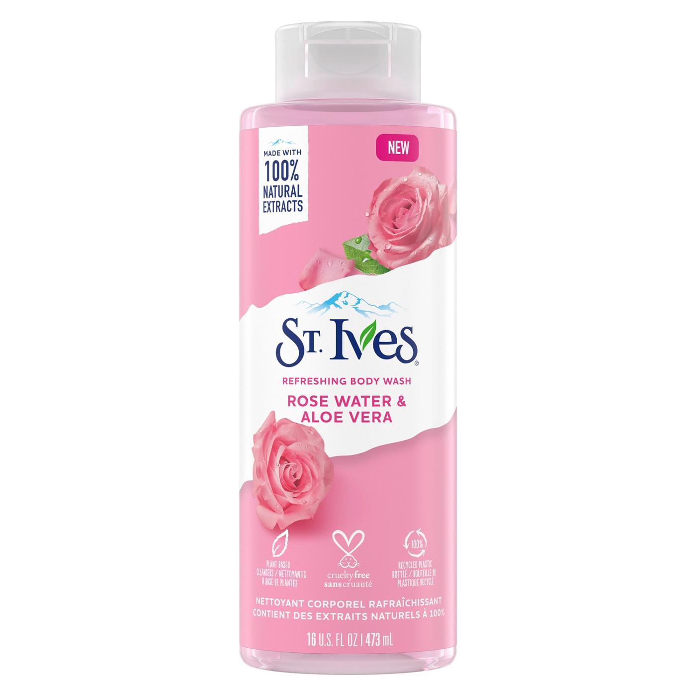 St. Ives Rose Water & Aloe Vera Refreshing Body Wash; image 1 of 4