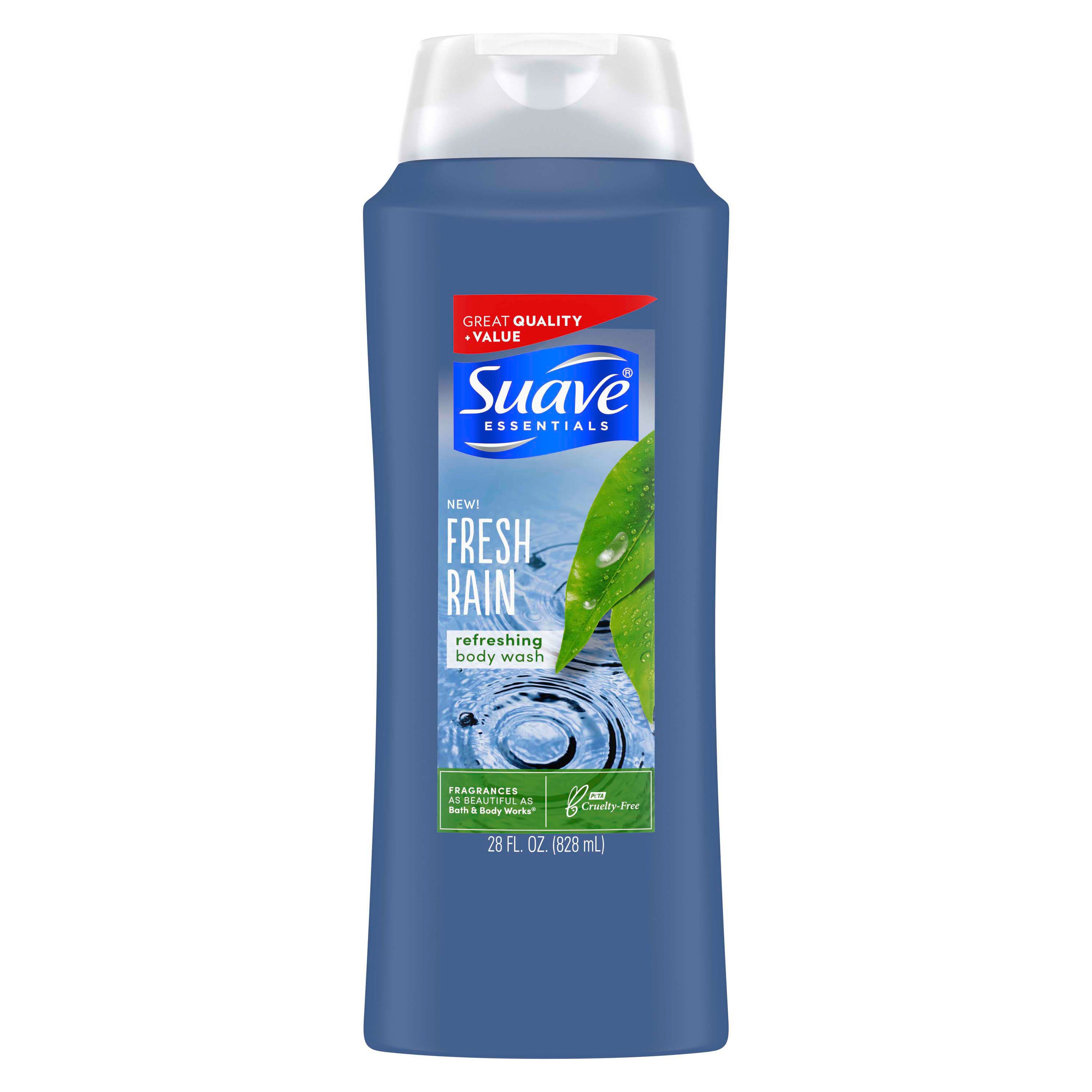 Suave Essentials Fresh Rain Refreshing Body Wash Shop Cleansers