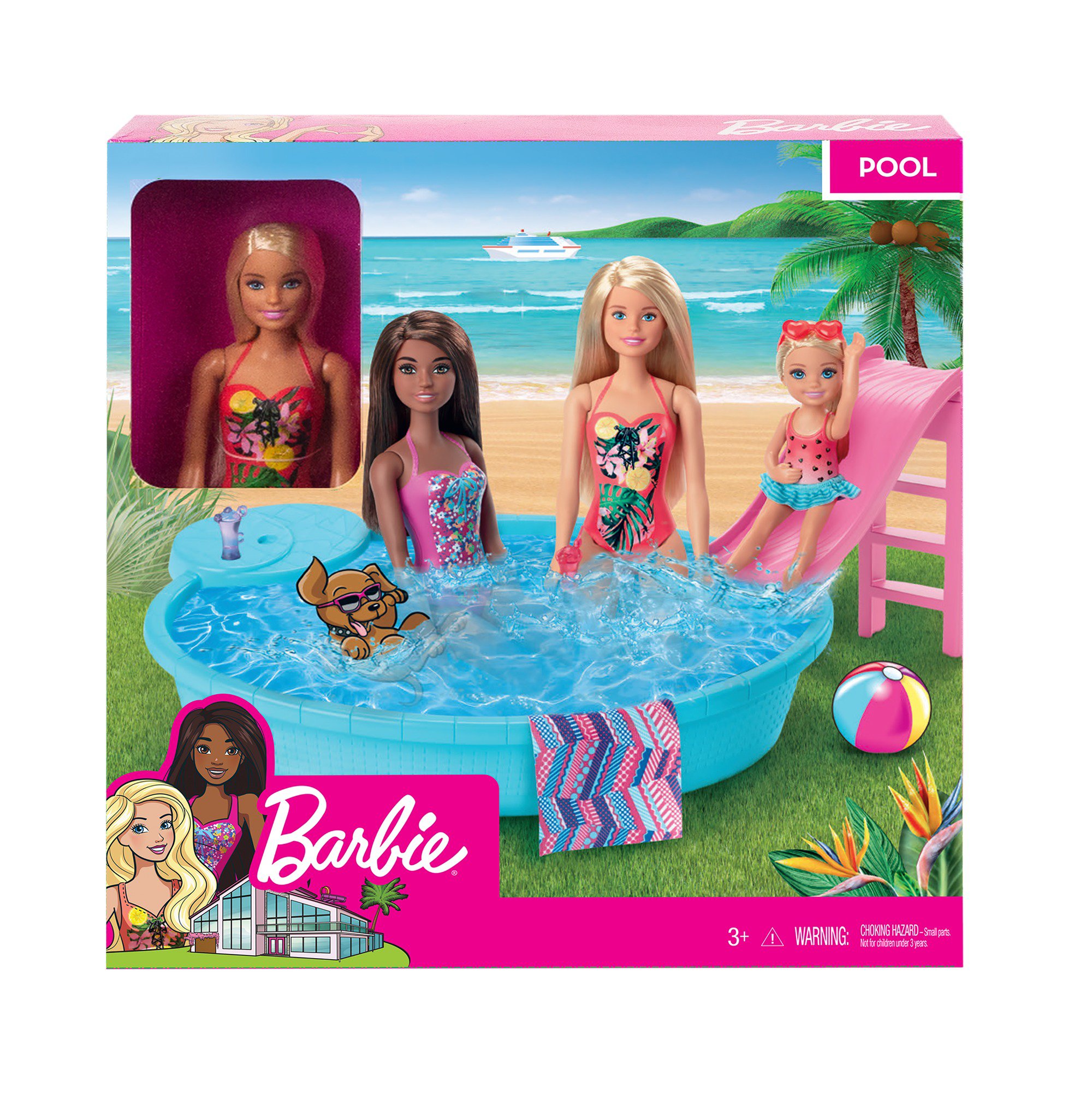 barbie pool playset