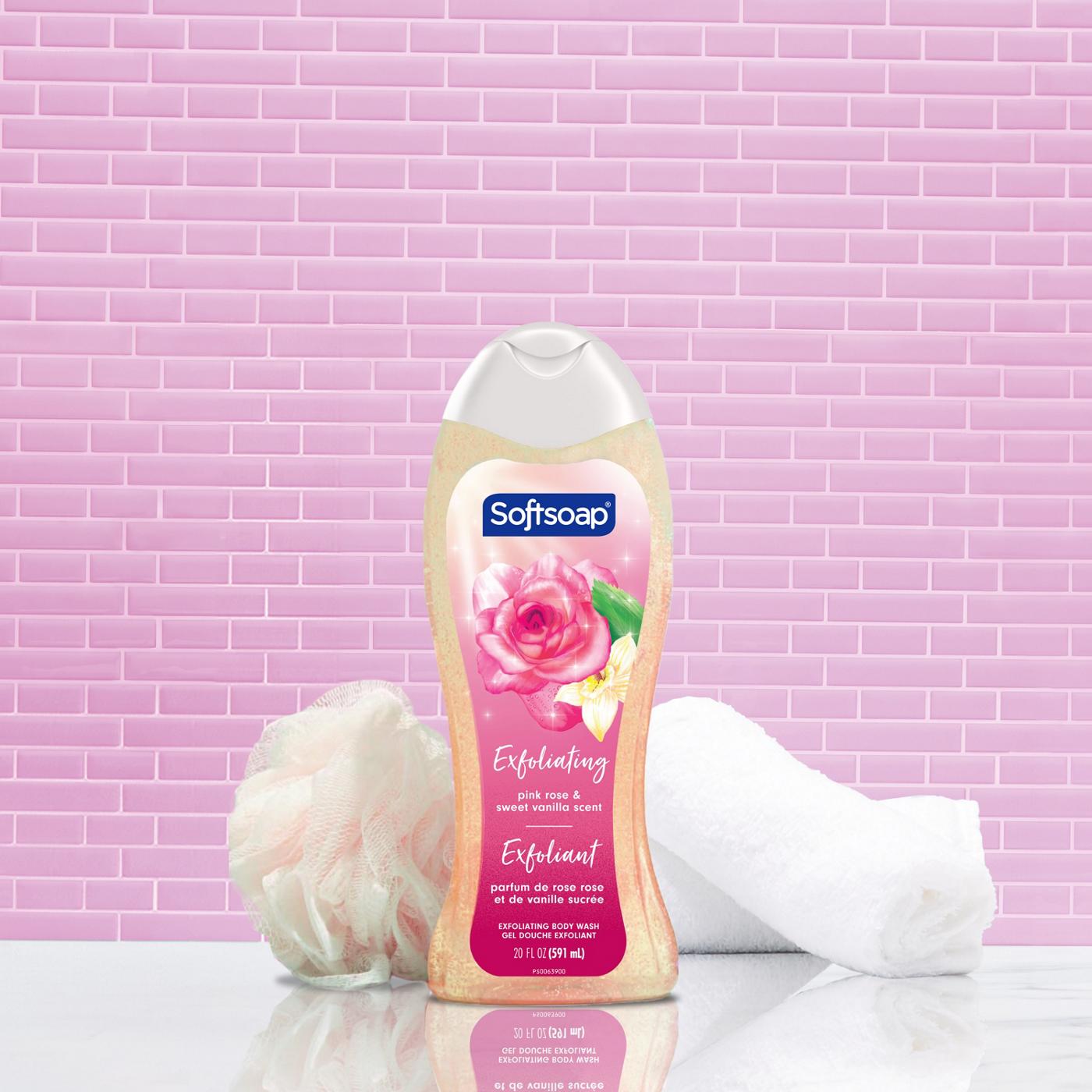 Softsoap Exfoliating Body Wash - Pink Rose & Sweet Vanilla; image 6 of 7