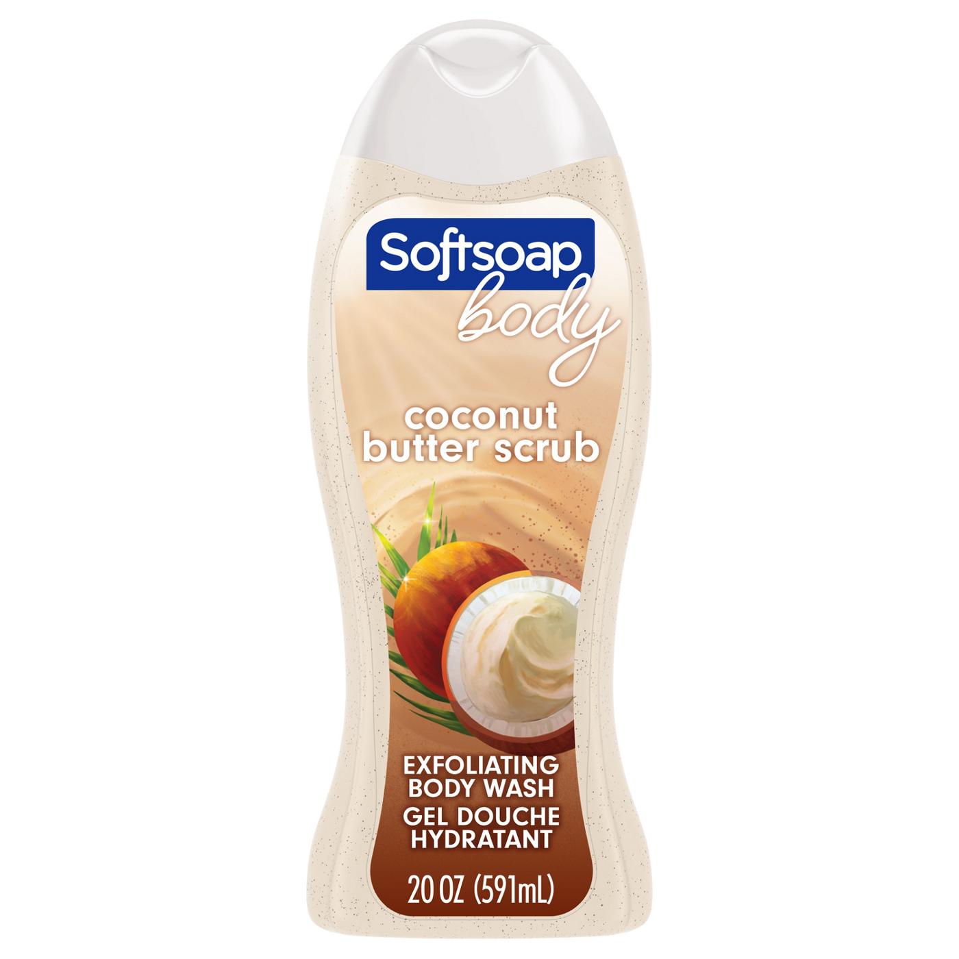 Softsoap Body Exfoliating Scrub Coconut Butter Shop Body Wash At H E B 