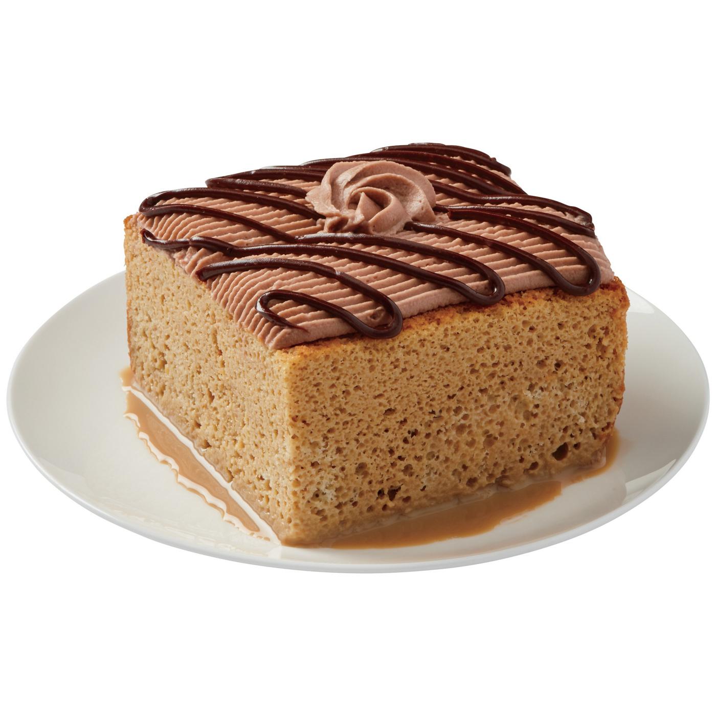 H-E-B Bakery Coffee Mocha Tres Leches Cake Slice; image 1 of 2