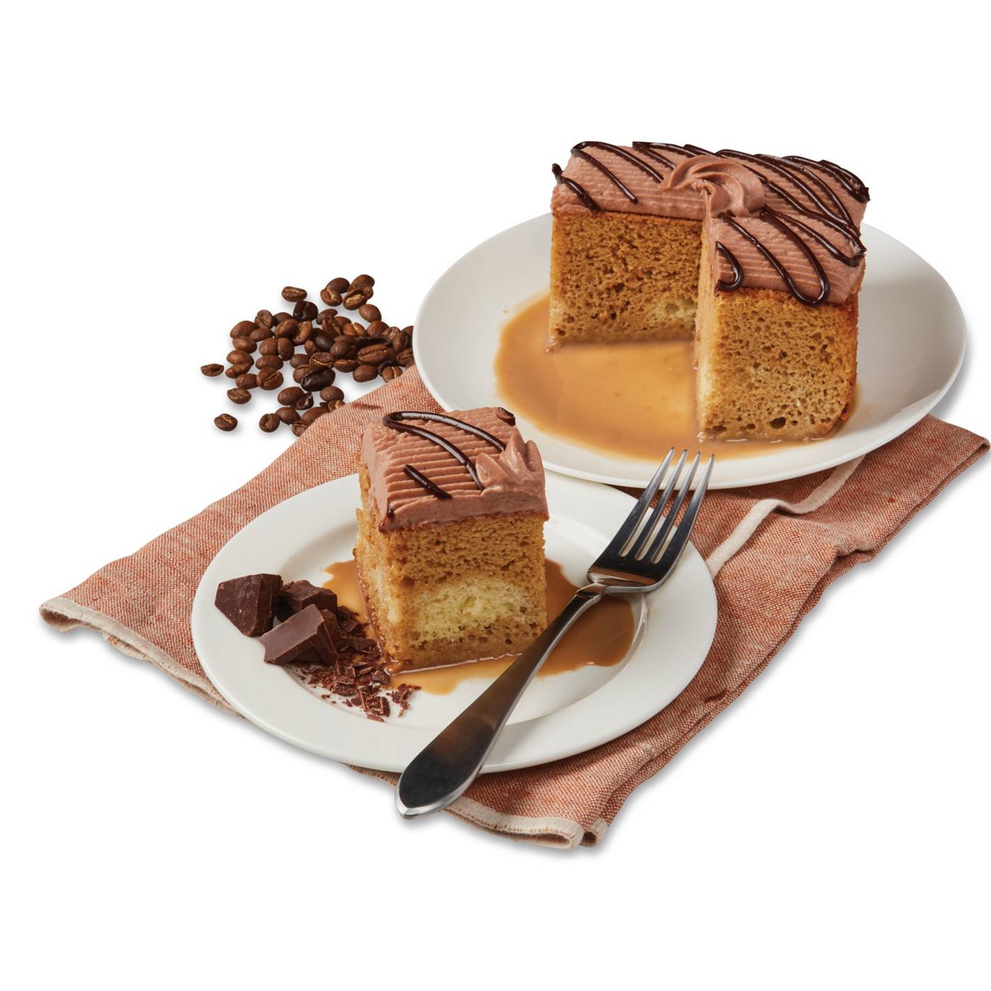 H-E-B Bakery Coffee Mocha Tres Leches Cake Slice; image 2 of 2