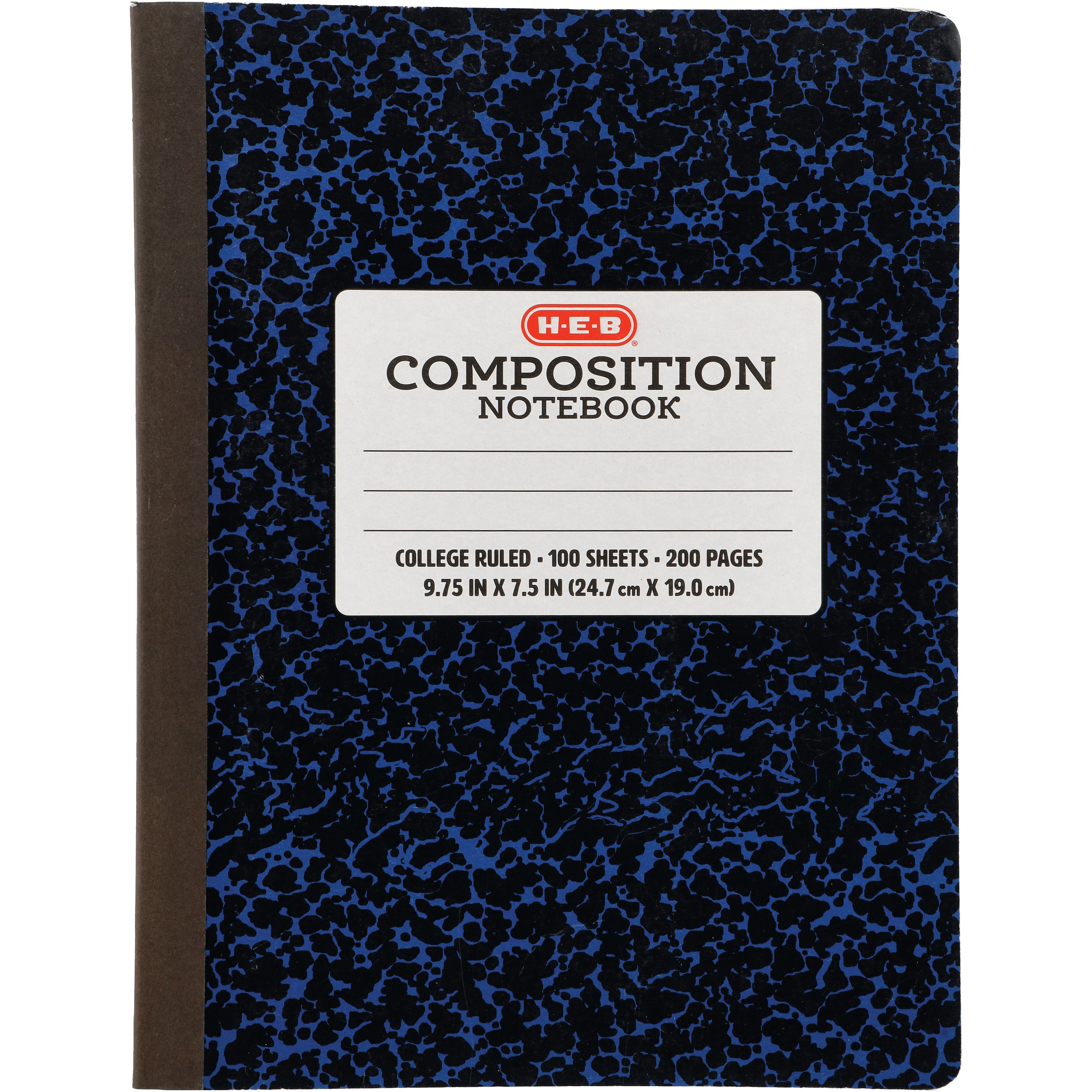 H-E-B College Ruled Composition Notebook - Blue Marble - Shop Notebooks ...