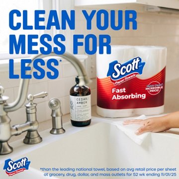 Scott Choose-A-Sheet Paper Towels, 6 Double Rolls