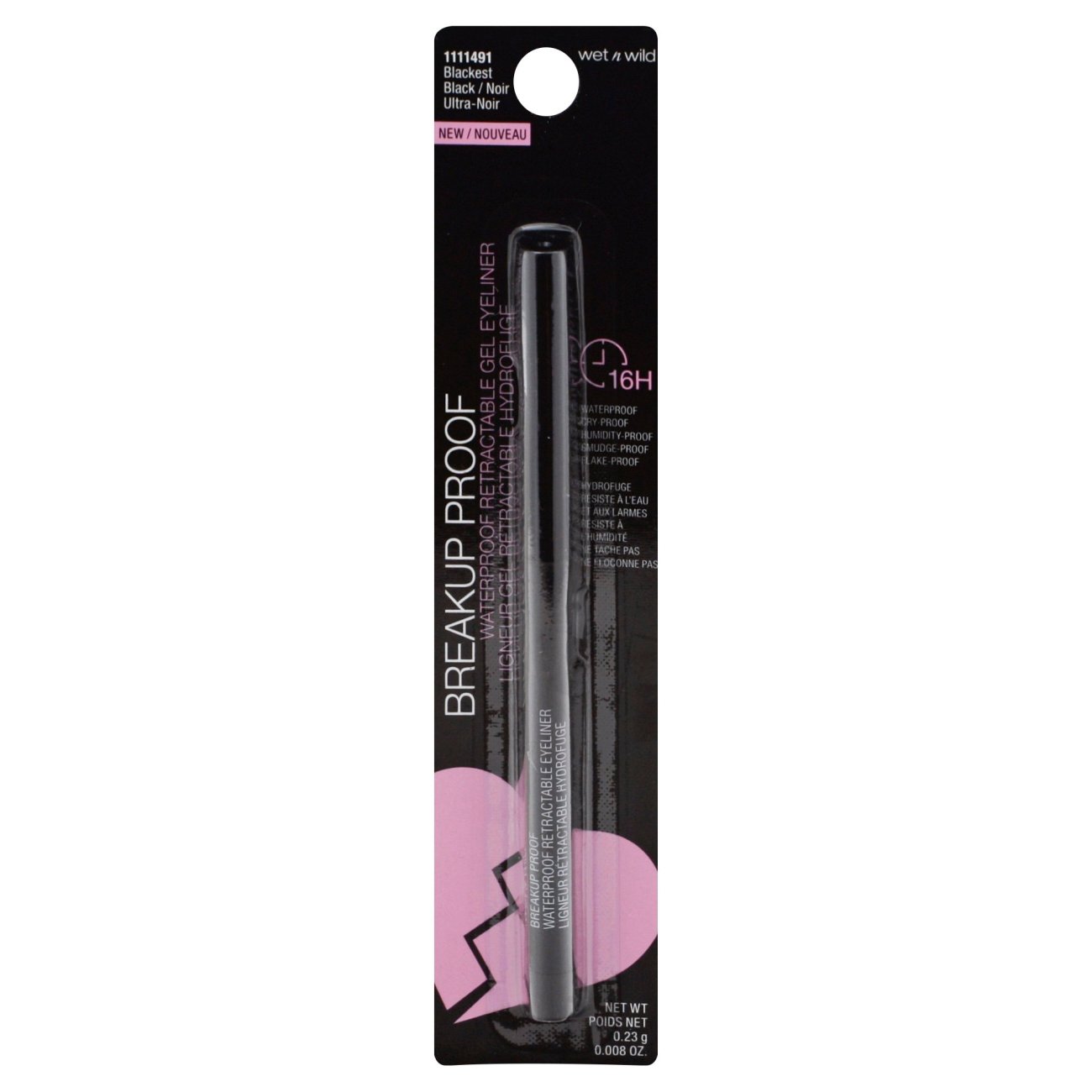 Wet N' Wild Waterproof Retractable Gel Eyeliner Blackest Shop Eyes at