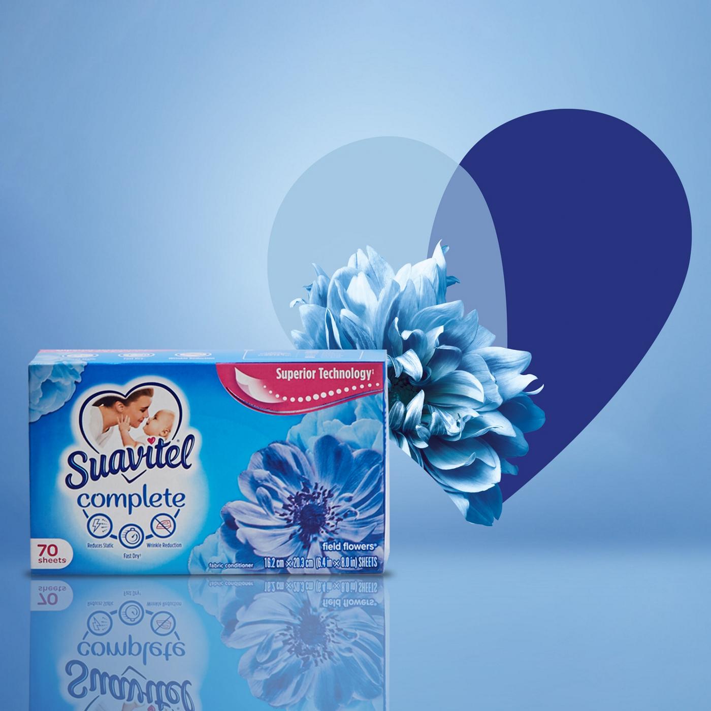 Suavitel Complete Fabric Softener Dryer Sheets - Field Flowers; image 2 of 5