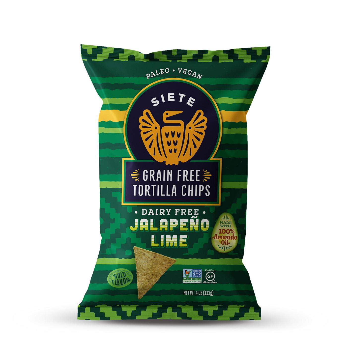 Siete Jalapeno Lime Tortilla Chips; image 1 of 4