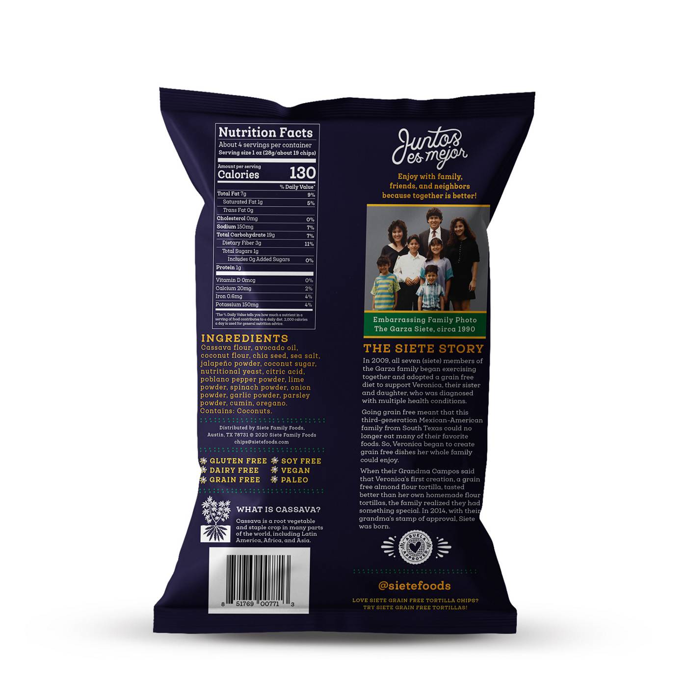 Siete Jalapeno Lime Tortilla Chips; image 3 of 4