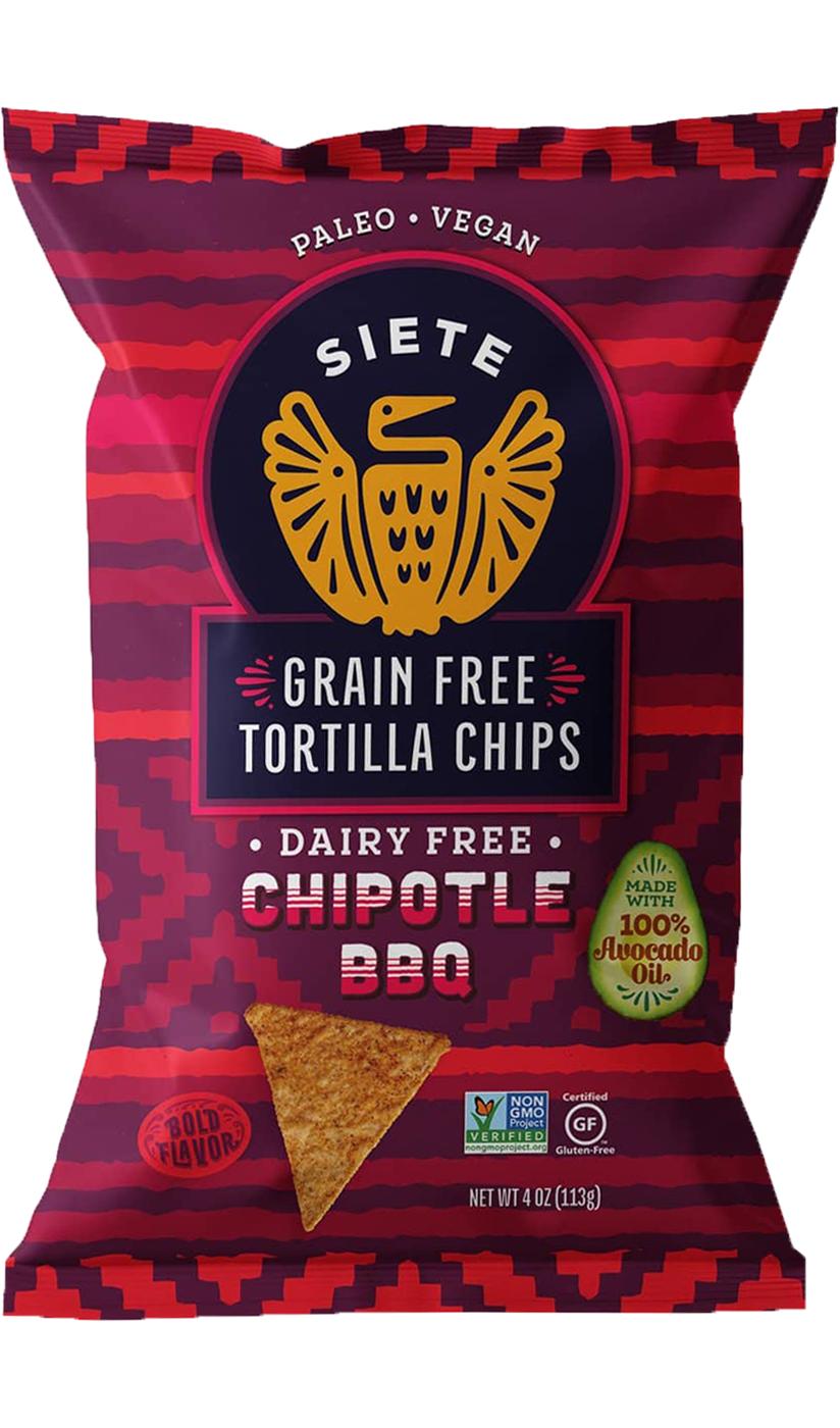 Siete Chipotle BBQ Tortilla Chips; image 1 of 4